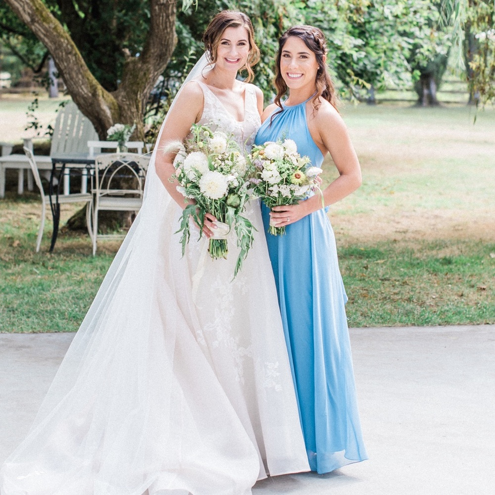 Blue Dessy Group Bridesmaid dress